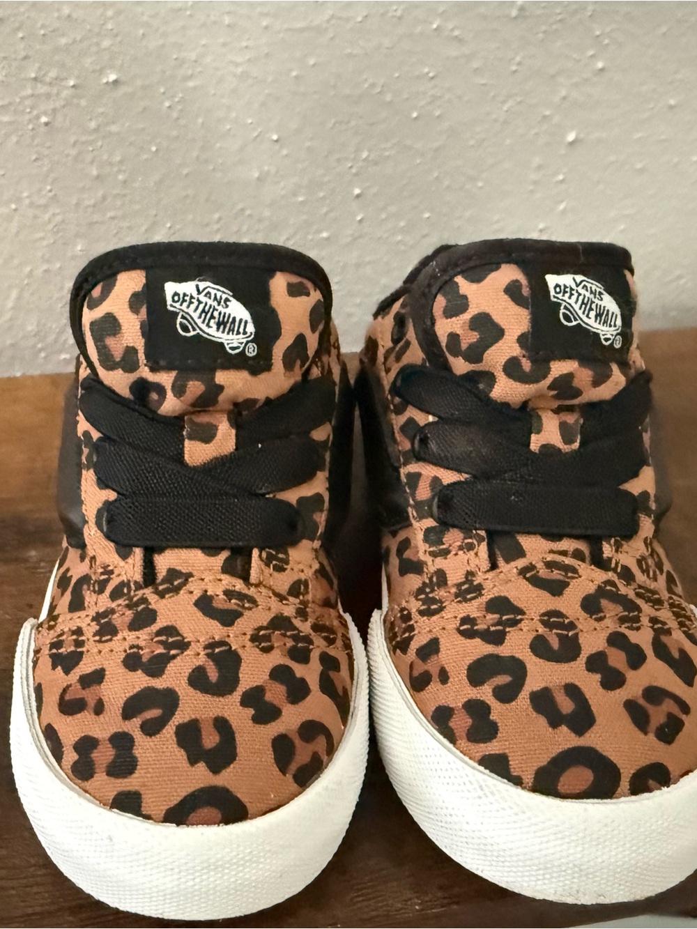 Vans toddler Kids' Leopard Animal Print Sneakers - Brown/Black